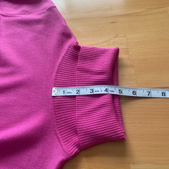 Pendleton pink turtleneck pink sweater 100% merino wool size XL - Picture 13 of 15